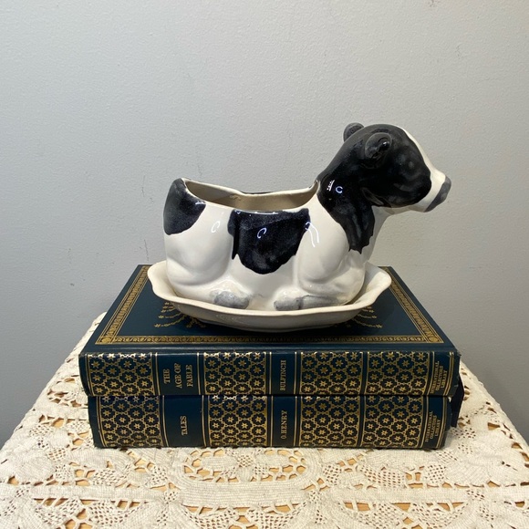 Ceramic Cow Planter - Picture 3 of 8